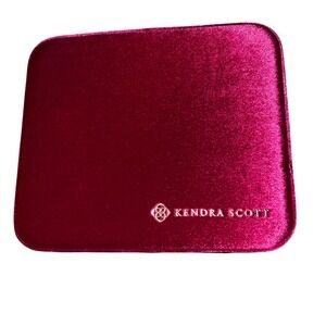Kendra Scott Jewelry Box Velvet Burgundy Storage Case OrganizerNew condition